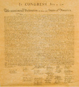 The Declaration of Independence – signed 246 years ago which we ...