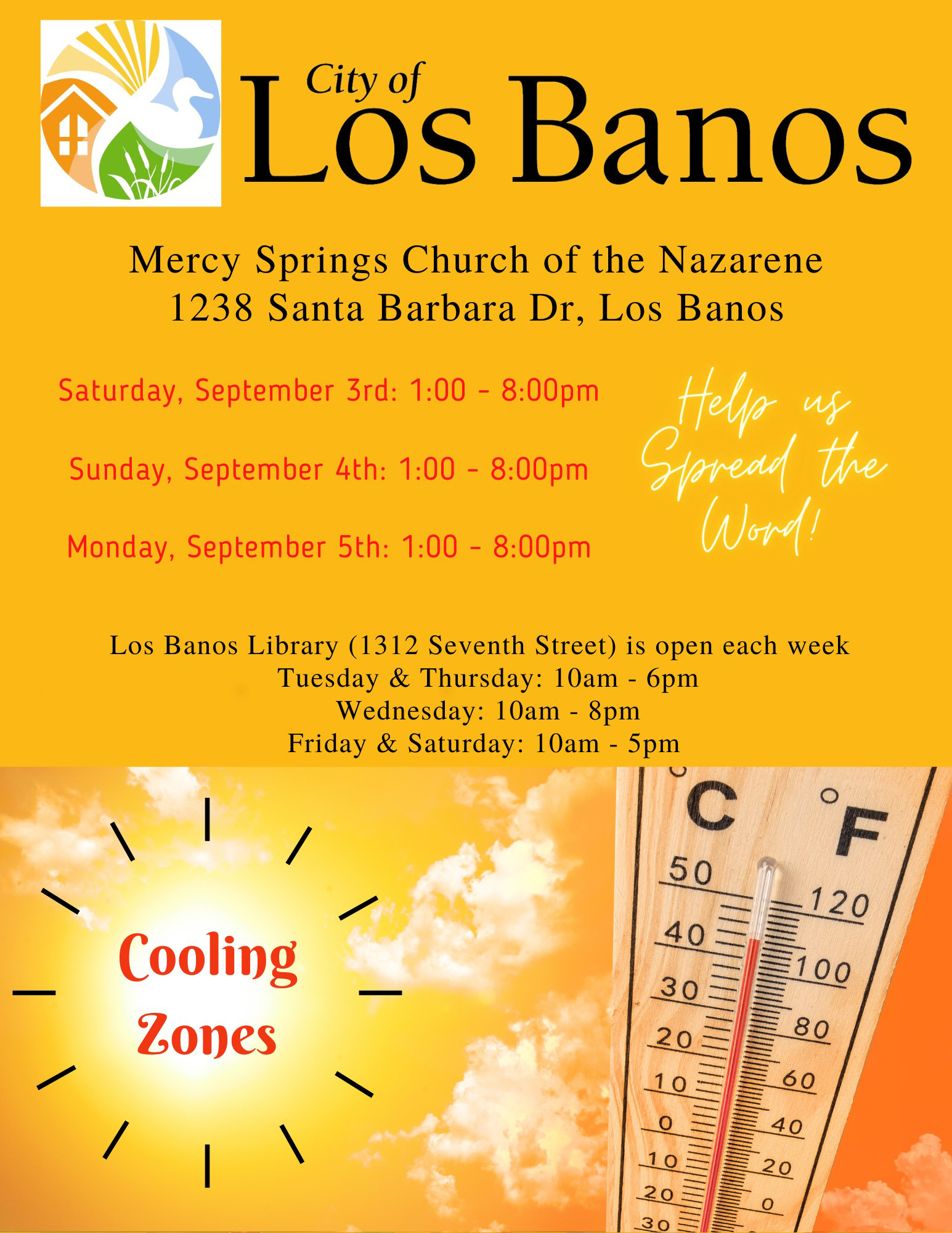 Cooling Zone open in Los Banos through Monday evening - Los Banos ...